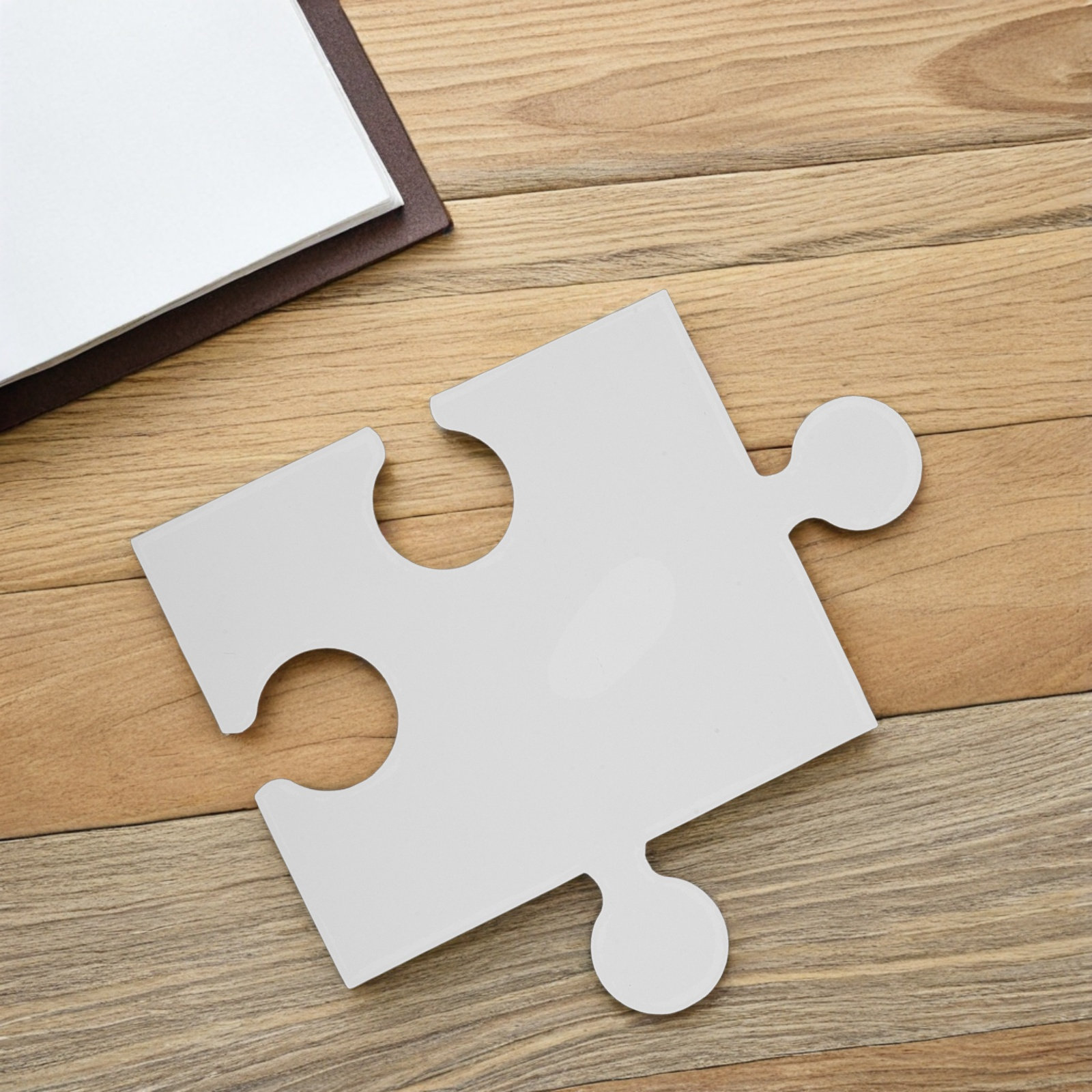 Puzzle Blank White - 60 Piezas Grandes de Rompecabezas en
