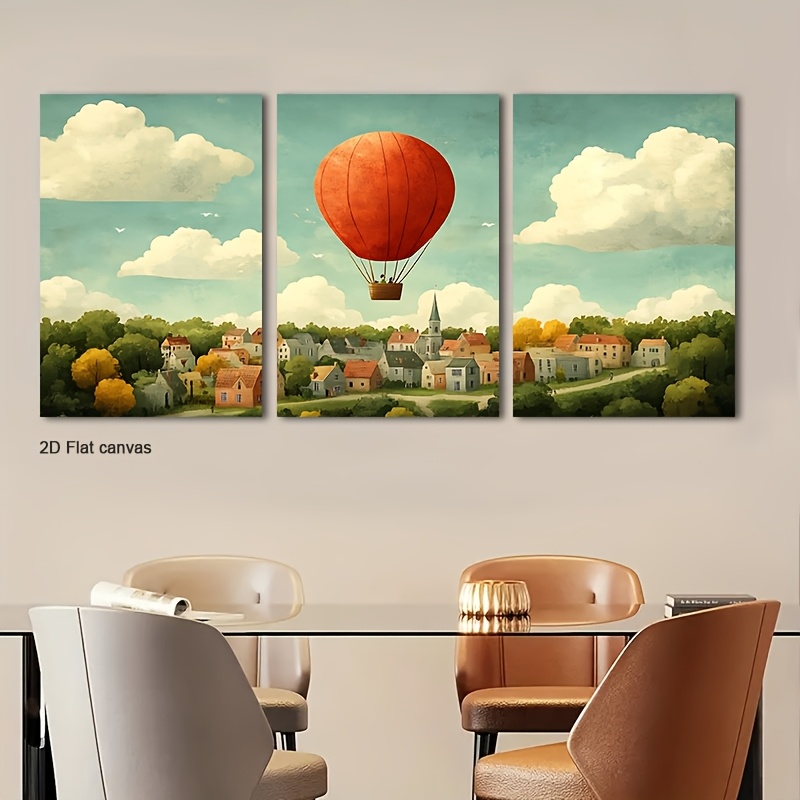 Canvas Wrap Ready - Lienzo sin Marco, 3 Piezas, Arte