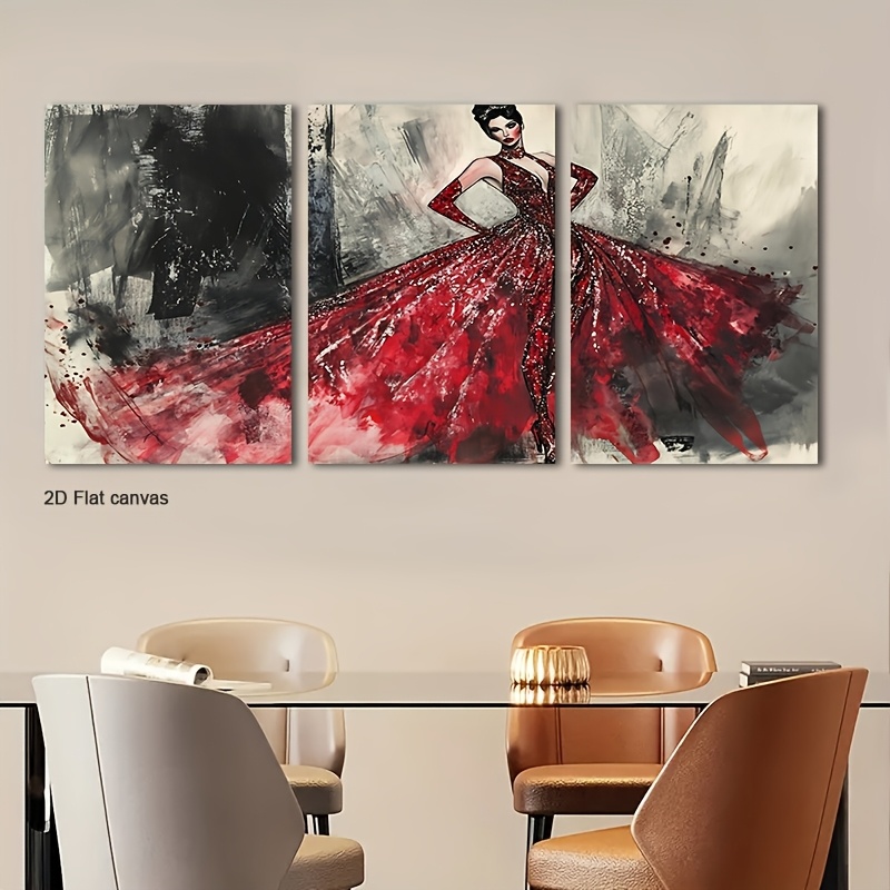 Canvas Wrap Ready - Lienzo sin Marco 3 Piezas, Arte