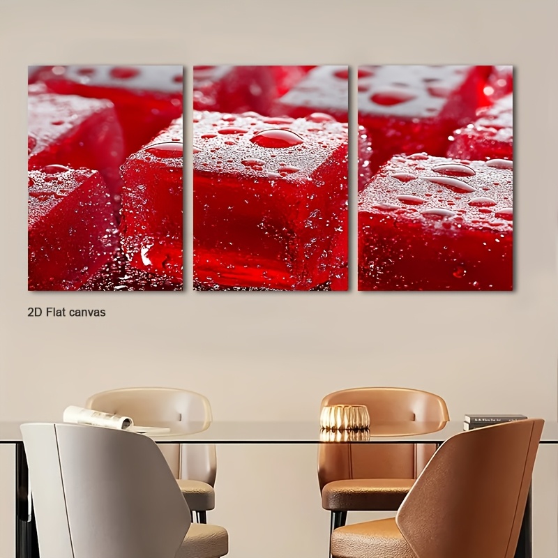 Canvas Wrap Ready - 3 piezas de arte mural con
