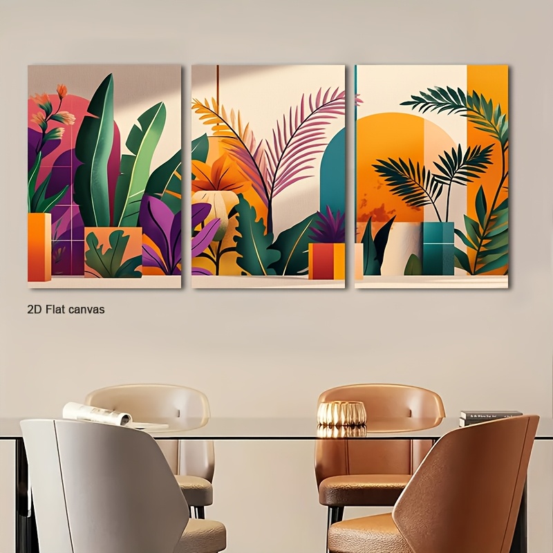 Canvas Wrap Ready - Lienzo sin Marco, 3 Piezas, Arte