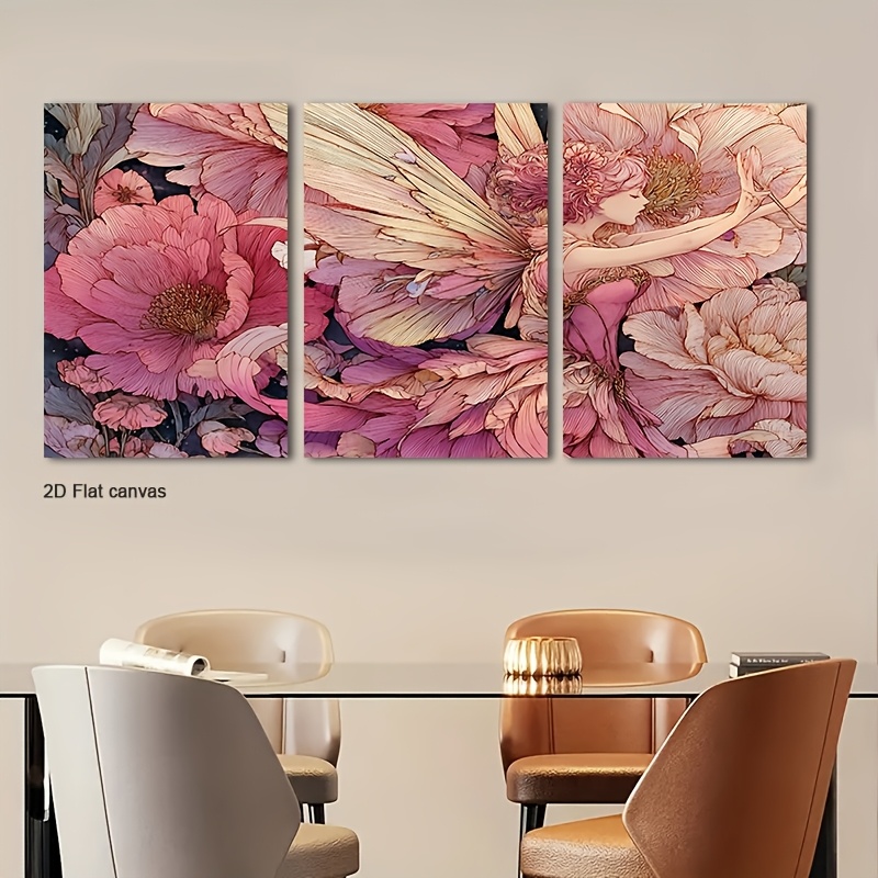 Canvas Wrap Ready - Lienzo sin Marco, 3 Piezas, Arte