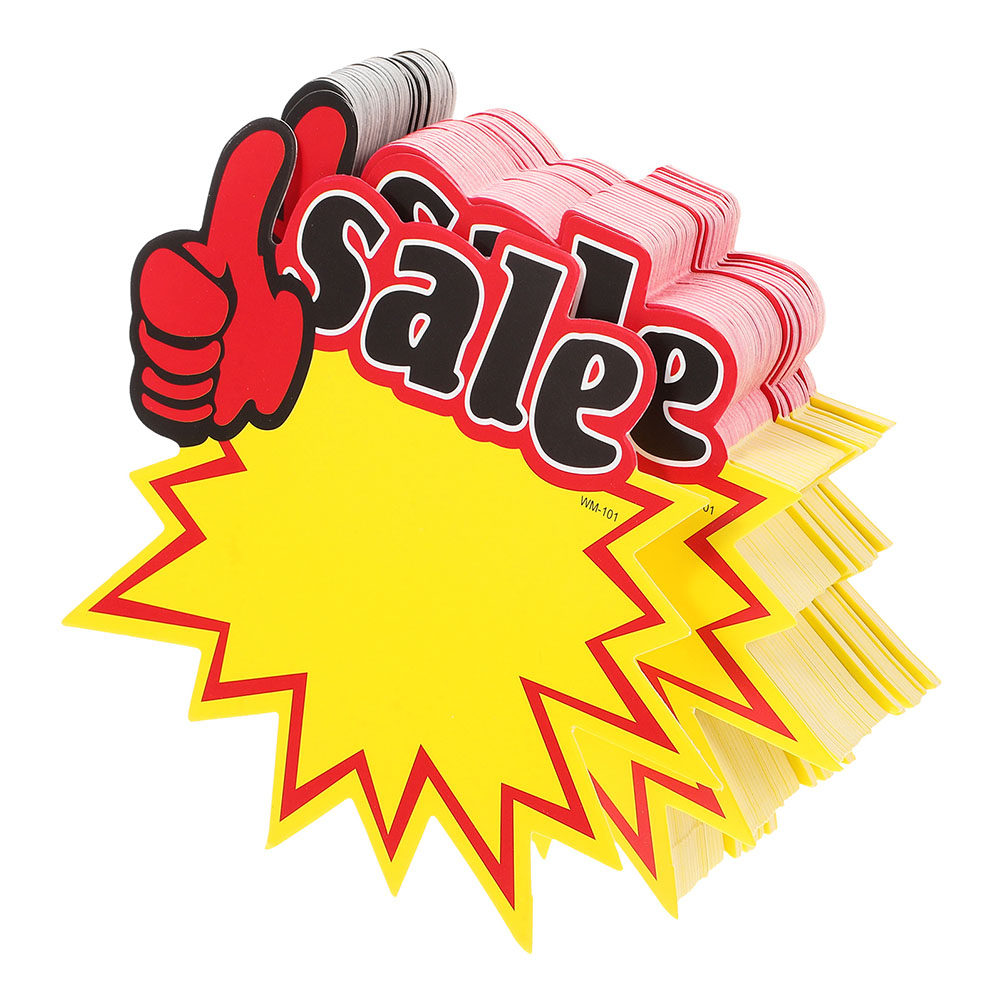 Yard Sign Blank - 200 Etiquetas de Precio de Cartulina