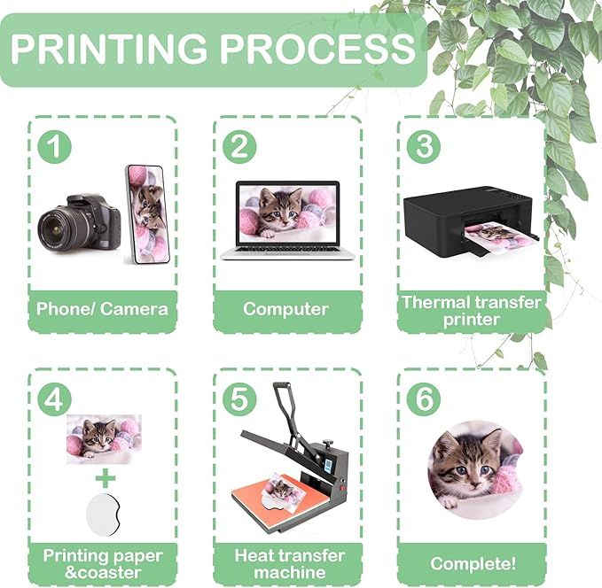 10/20 piezas de posavasos de c - Coaster Sublimation Blank reseña y precio