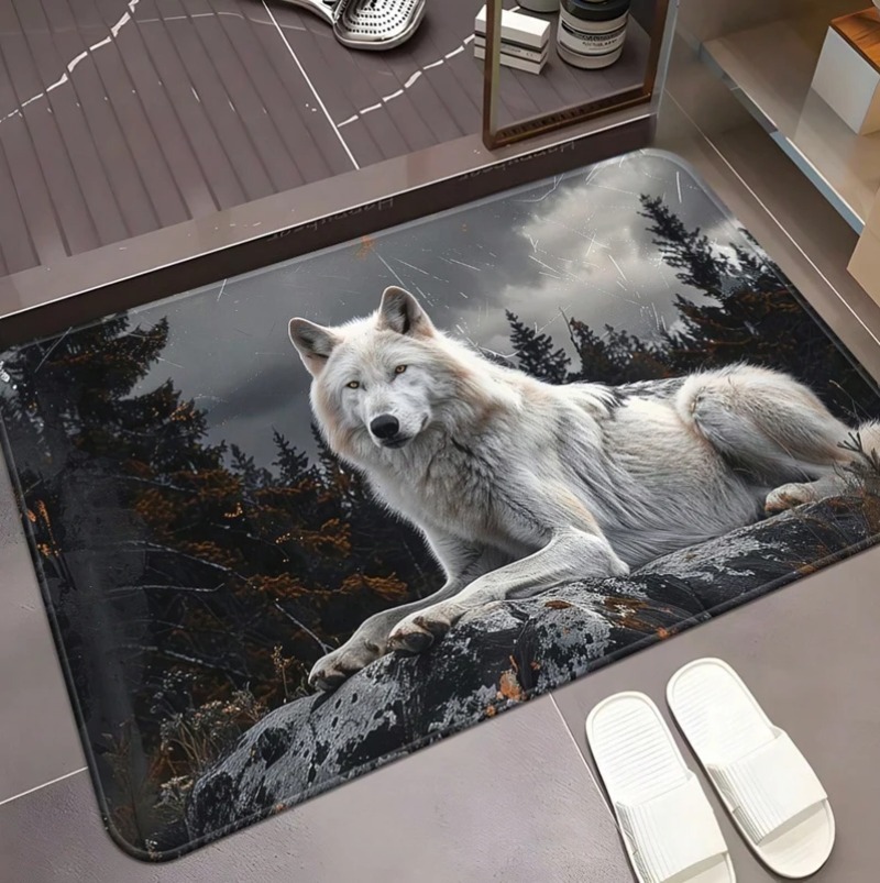 Alfombra de entrada antidesliz - Puzzle Blank White reseña y precio