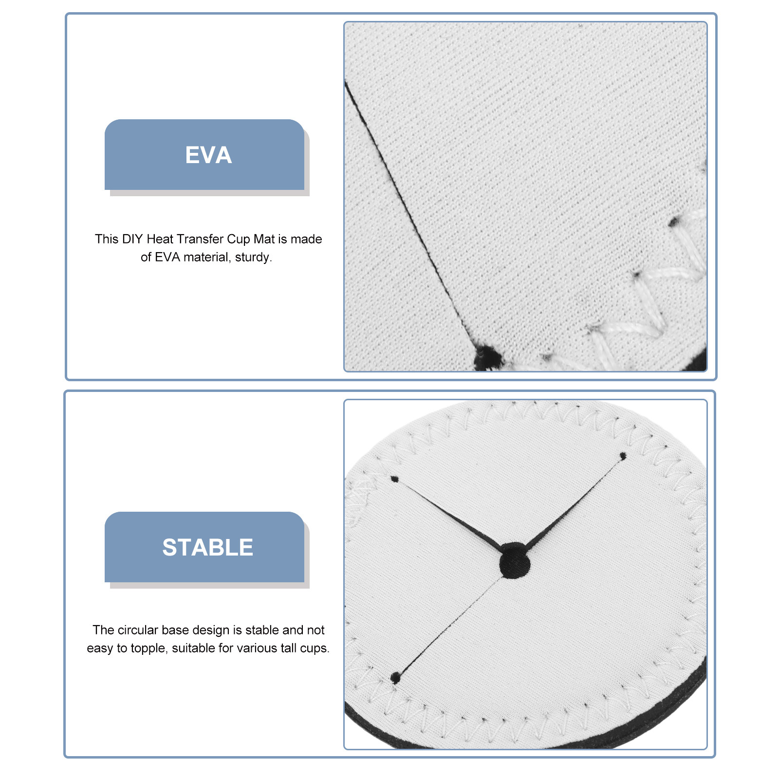 4 posavasos redondos en blanco - Coaster Sublimation Blank reseña y precio